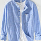 Men's Plus Size Button Up Long Sleeve Shirt - Farnelli