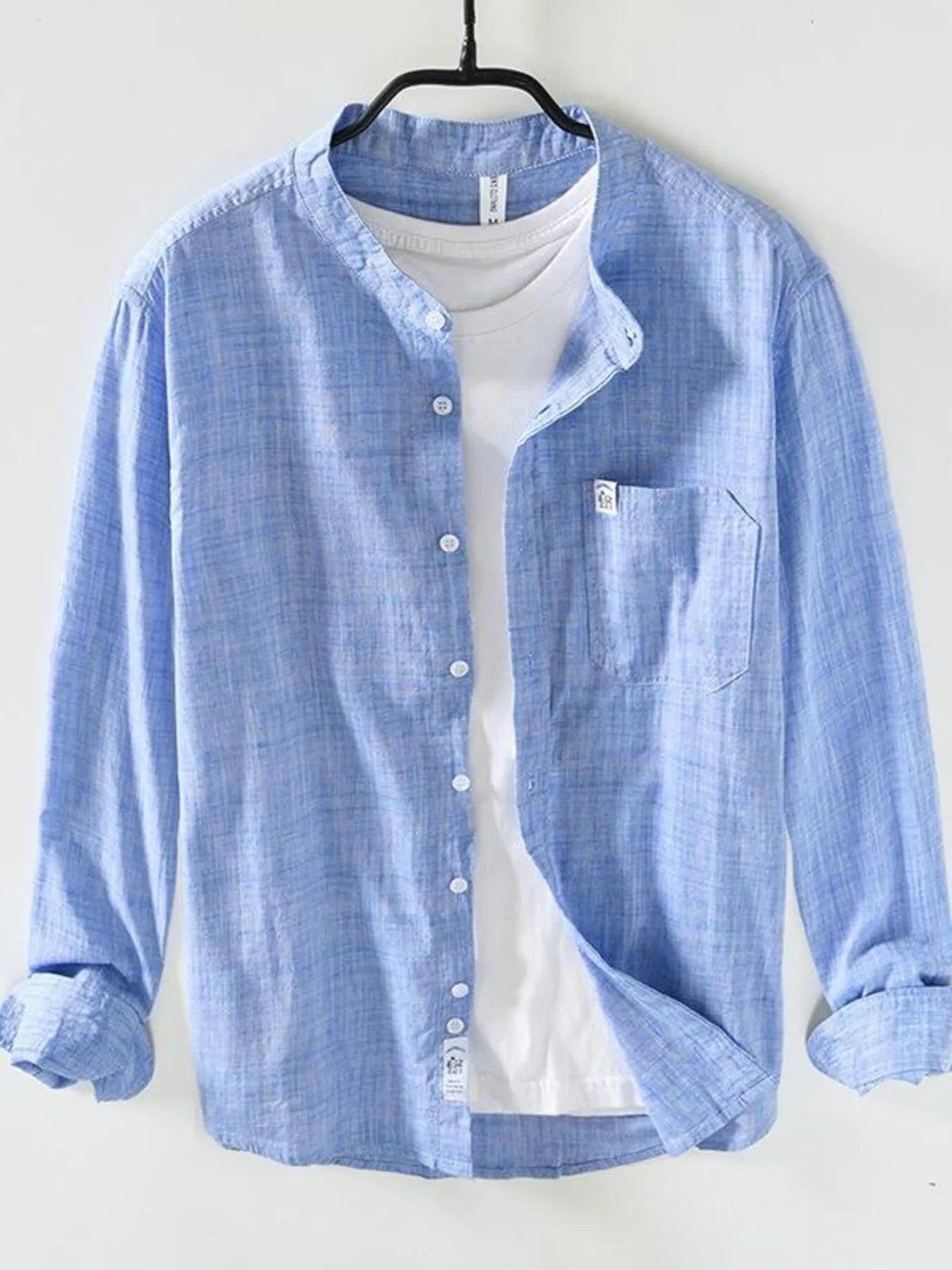 Men's Plus Size Button Up Long Sleeve Shirt - Farnelli