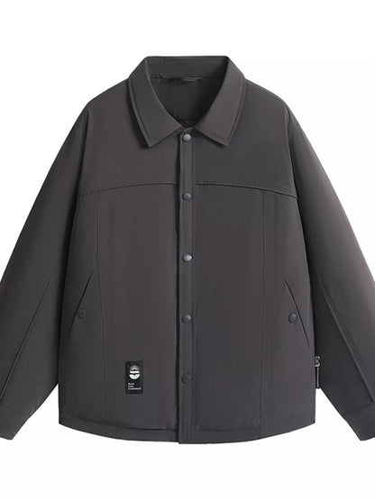 Men's Plus Size Casual Snap-Down Lightweight Jacket - Farnelli