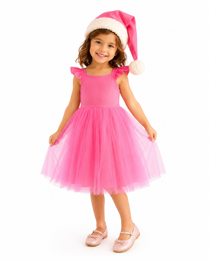 Pink Elf Holiday Dress
