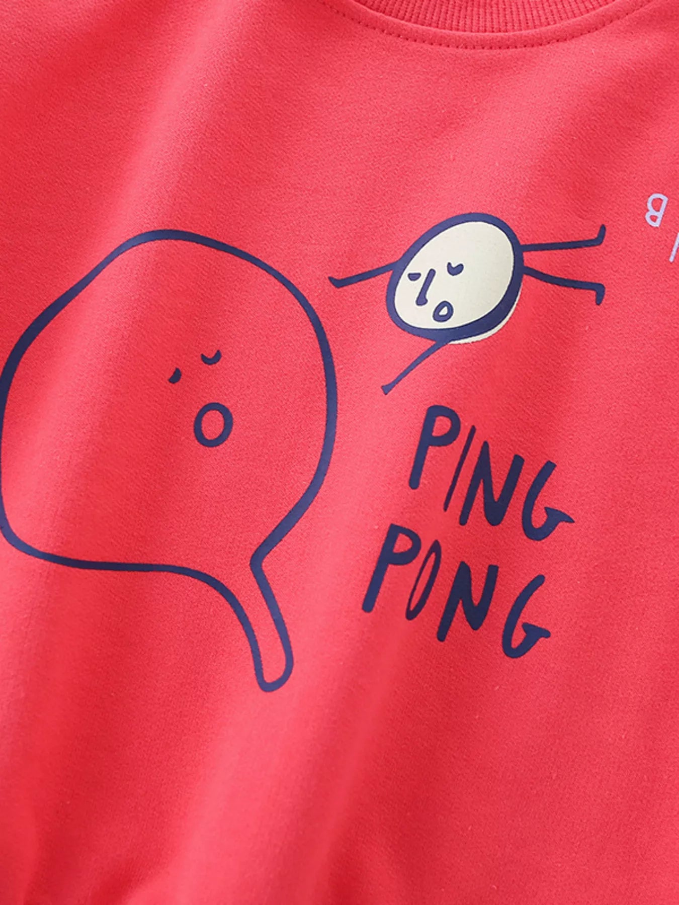 Children's Ping Pong Graphic Crew Neck Sweatshirt - Farnelli