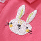 Children's Bunny Embroidered Polo Dress - Farnelli