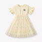 Children's Rainbow Applique Tulle Layered Dress - Farnelli