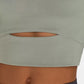 Millennia Long Sleeve Cropped Top With Sports Strap - Farnelli