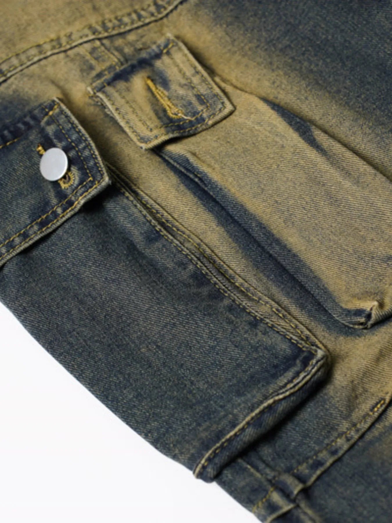 Men's Wide Leg Cargo Jeans - Farnelli