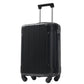 HouseOfZazla 20-inch black hardshell carry-on luggage with TSA lock