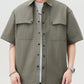 Men's Button Up Short Sleeve Shirt - Farnelli