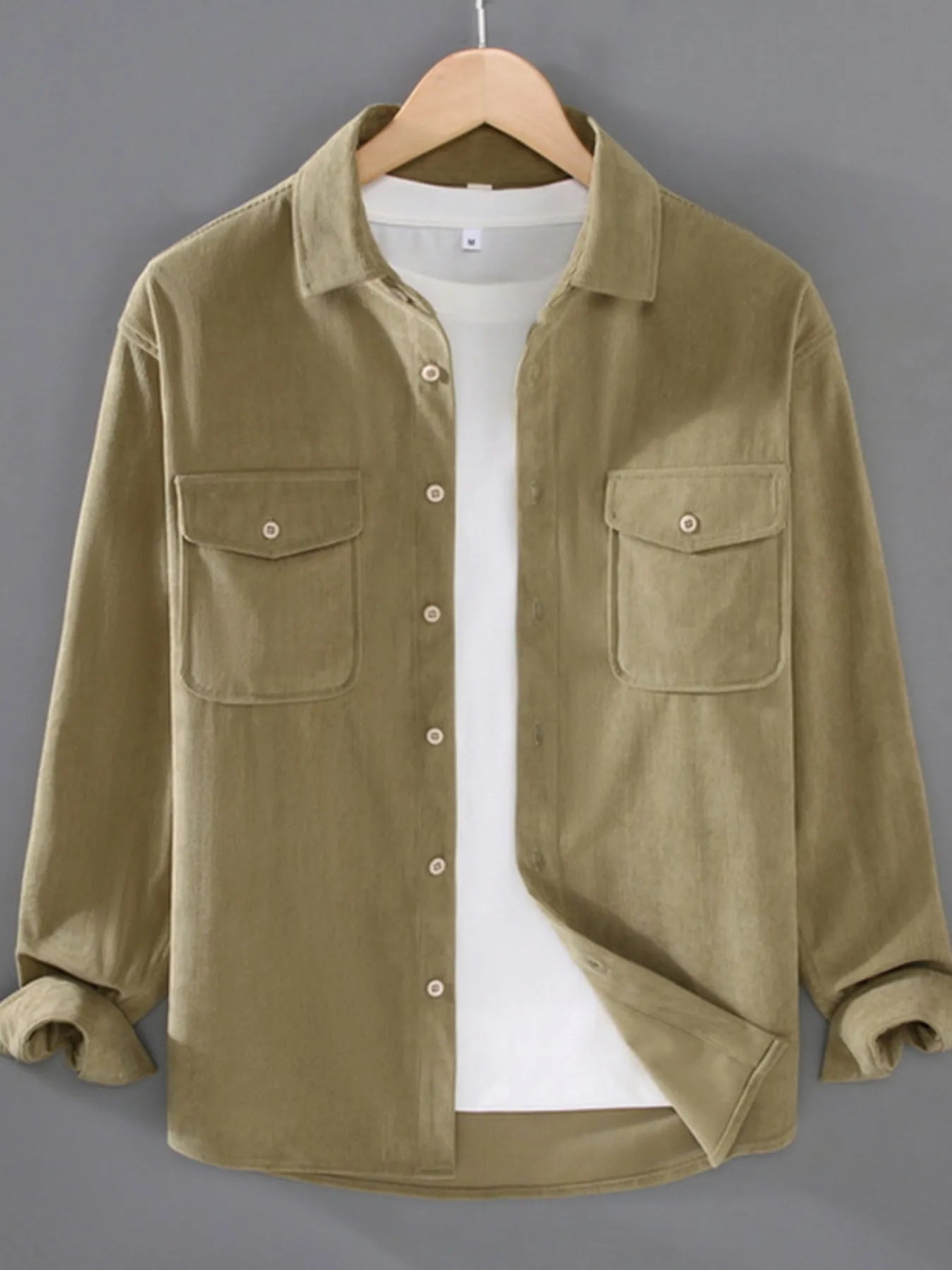 Men's Plus Size Button Down Collared Neck Shirt - Farnelli