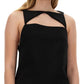 Versace Women Wool Blend Straight Mini Dress With Cut-Out