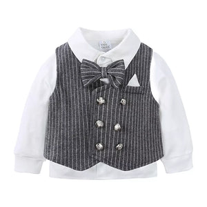 Children's Striped Vest and Pants Suit Set - Farnelli