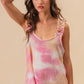 BiBi Tie Dye Printed Textured Woven with Ruffled - Farnelli