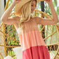 BiBi Rayon Span Jersey Color Block Tiered Halter Neck Cami - Farnelli