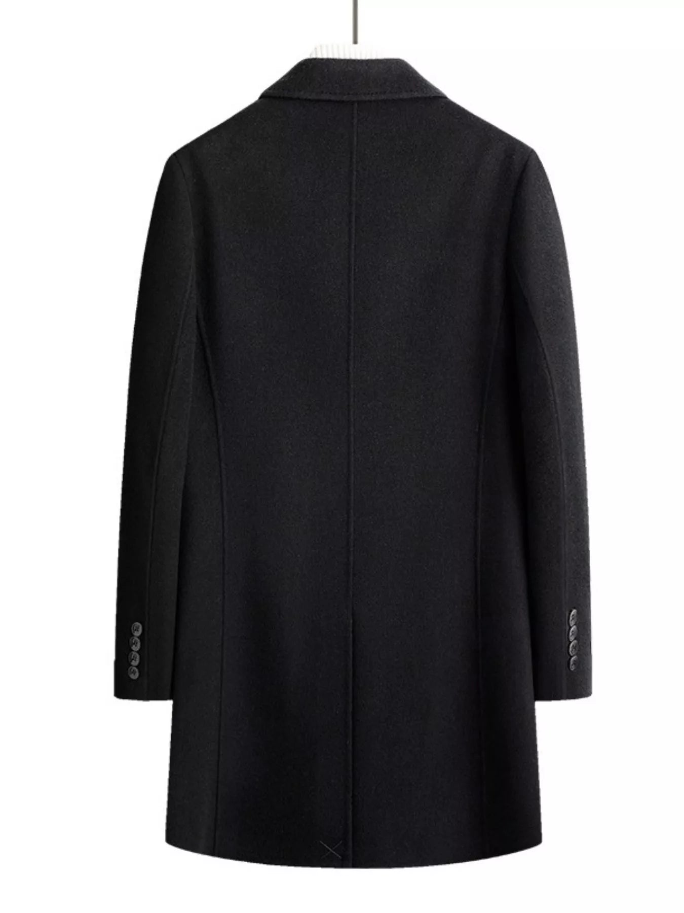 Men's Plus Size Classic Wool Blend Overcoat - Farnelli