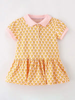 Children's Polo Collar Short Sleeve Dress - Farnelli