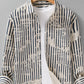 Men's Plus Size Striped Button Up Long Sleeve Shirt - Farnelli