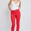 YMI Jeanswear Full Size Hyperstretch Mid-Rise Skinny Jeans - Ruby Red