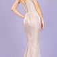 CLEARANCE - Eureka 9811 Cold-Shoulder Mermaid Long Dress (Size L)