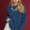 Umgee Cable Knit Cozy Sweater - DENIM BLUE