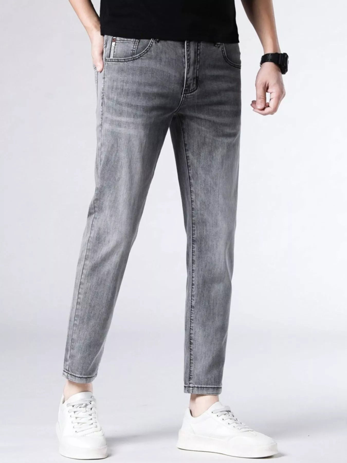 Men's Washed Slim Fit Jeans - Farnelli