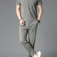 Men's Full Size Button Detail Short Sleeve Polo Plus Size - Farnelli