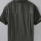 Men's Plus Size Button Up Short Sleeve Shirt - Farnelli