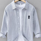 Men's Plus Size Striped Casual Long Sleeve Shirt - Farnelli