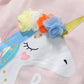 Children's Unicorn Graphic Round Neck T-Shirt - Farnelli