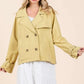 Mittoshop Double Breasted Long Sleeve Trench Coat Jacket - Farnelli