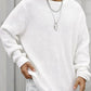 Men's Full Size Round Neck Long Sleeve Sweater Plus Size - Farnelli