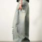 Men's Distressed Wide Leg Jeans - Farnelli