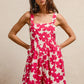BiBi Floral Prints Tuck Detail Short Overall With Pockets - Farnelli