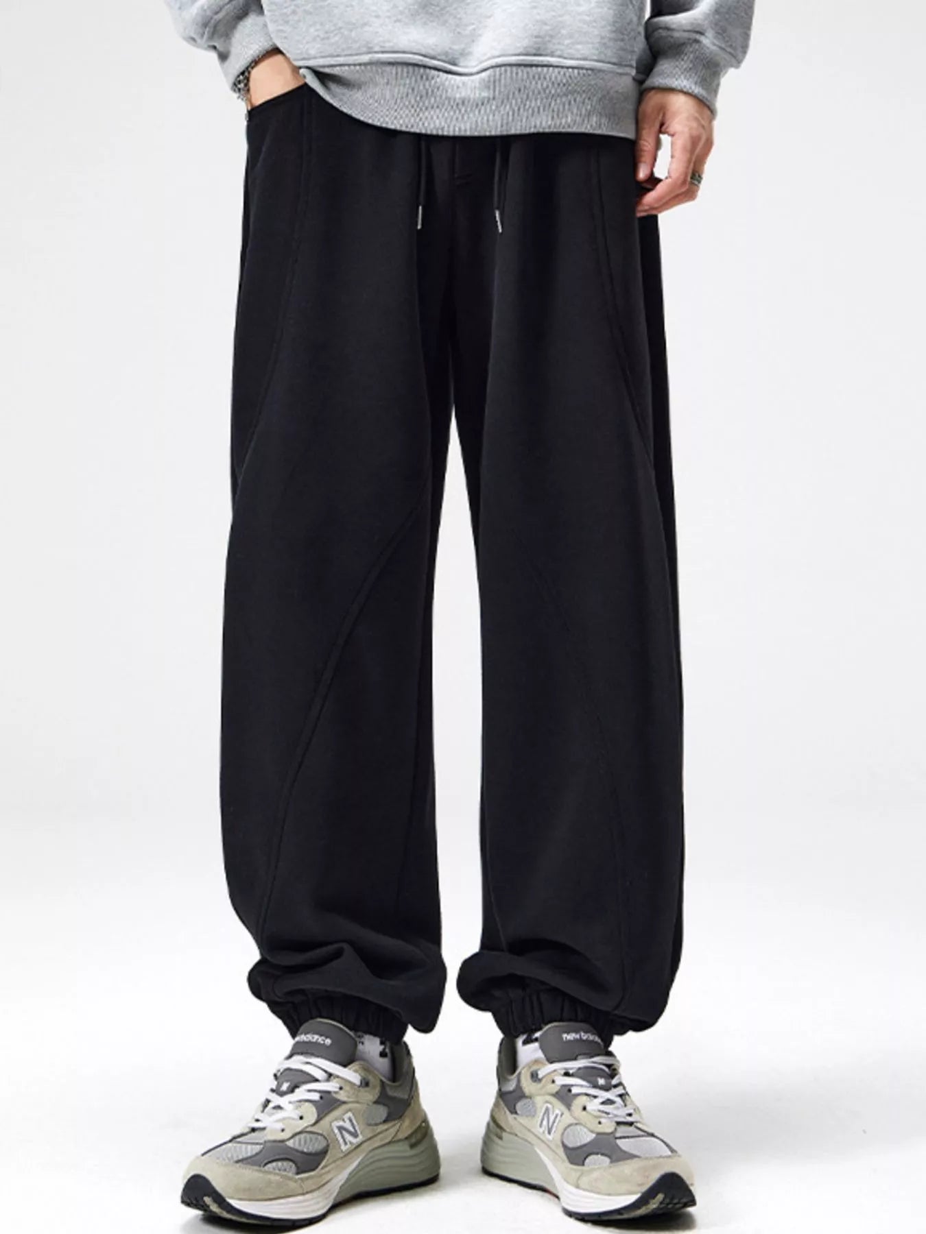 Men's Plus Size Loose Fit Drawstring Sweatpants - Farnelli