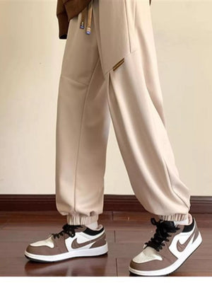 Men's Plus Size Drawstring Loose Fit Joggers - Farnelli