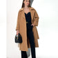 Monique Tailored Cashmere Wool Blend Coat in Bluff