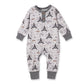 Airplane Henley Romper – Soft Bamboo Baby Outfit