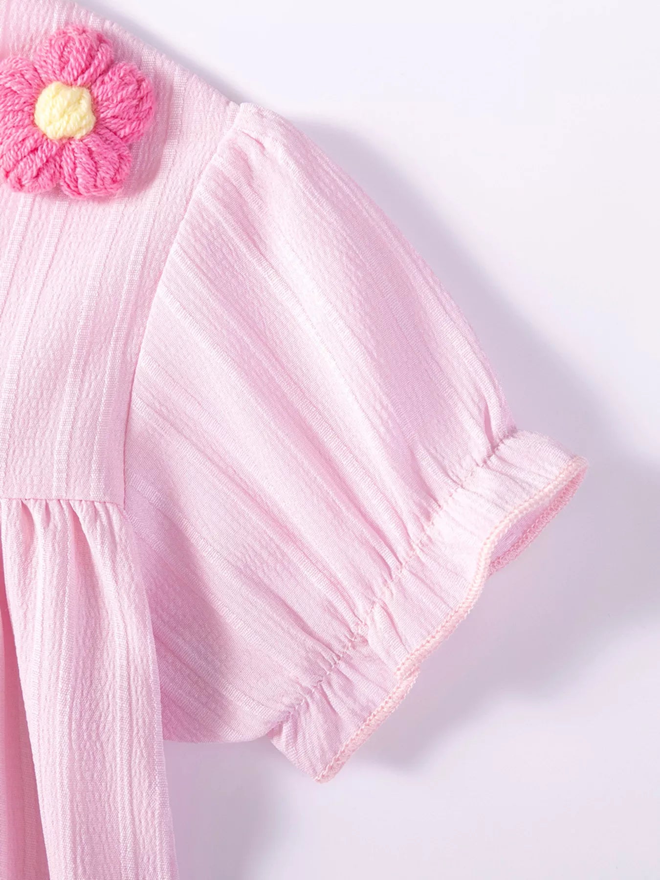 Children's Floral Ruffled Sleeve Dress - Farnelli