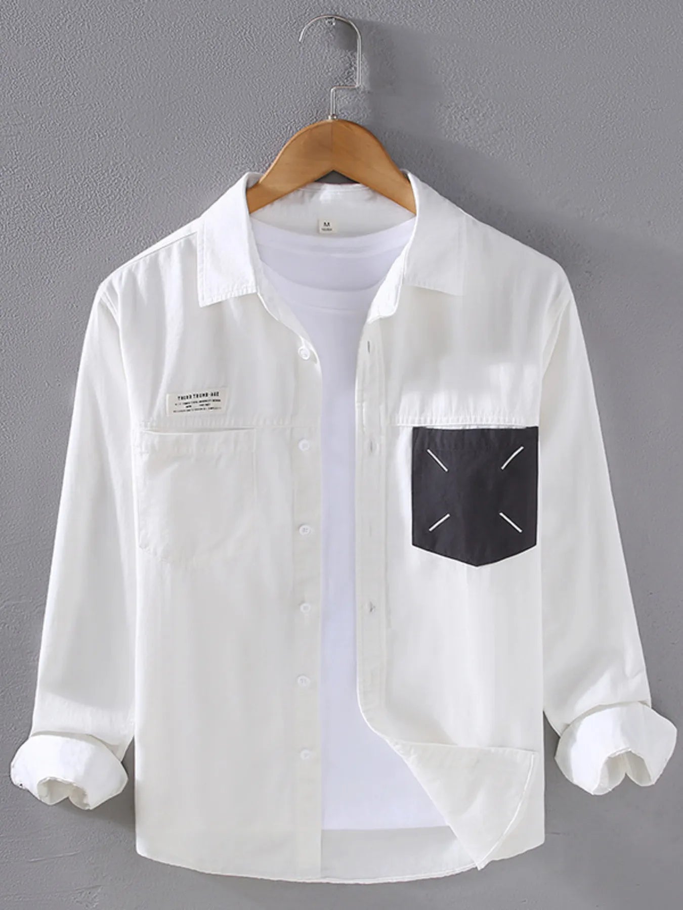 Men's Plus Size Button Up Long Sleeve Shirt - Farnelli