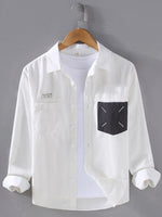 Men's Plus Size Button Up Long Sleeve Shirt - Farnelli