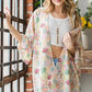 Heimish Full Size Multi Color Floral Open Cardigan Plus Size - Farnelli