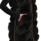 Genuine Alaska® Polar Fox fur vest, 90 cm, shown from the front