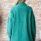 First Love Washed Corduroy Button Down Long Sleeve Shirt - Farnelli