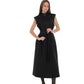 Eileen Cashmere Blend Longline Vest in Black