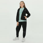 Zip-Up Hoodie Girls Jogger Set - Farnelli