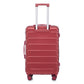 HouseOfZazla 3-piece spinner wheel luggage set with combination locks in assorted sizes