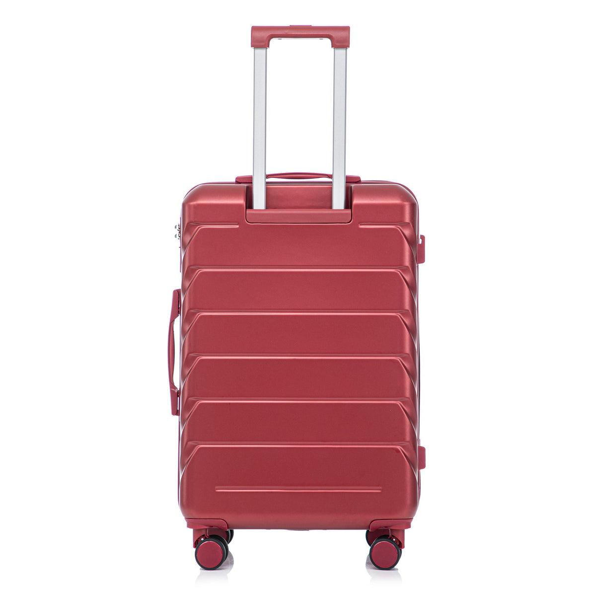 HouseOfZazla 3-piece spinner wheel luggage set with combination locks in assorted sizes
