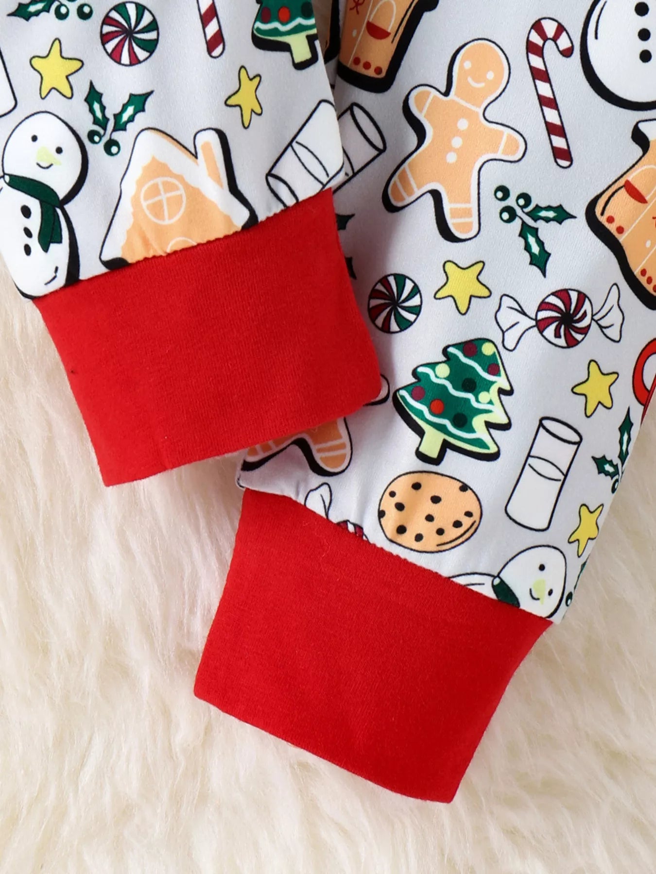 Children's Christmas Print Top and Pants Set - Farnelli