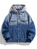 Men's Washed Button Up Denim Jacket - Farnelli