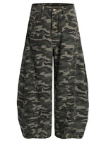 Men's Camouflage Wide Leg Cargo Jeans - Farnelli