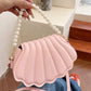 Shell-Shaped Pearl Decor Crossbody Bag - Farnelli