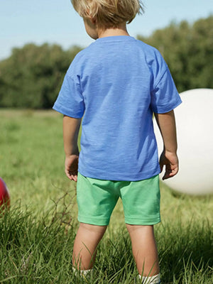 Children's Shark Graphic Round Neck T-Shirt - Farnelli